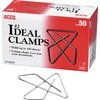 ACCO Ideal Clamps - No. 2 - 100 Sheet Capacity - for Office, Home, School, Document, Paper - Sturdy, Tear Resistant, Bend Resistant, Flex Resistant - 