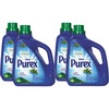 Purex Ultra Laundry Detergent - Concentrate - 149.8 fl oz (4.7 quart) - Mountain Breeze Scent - 4 / Carton - Blue