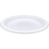 Genuine Joe 10-1/4" Large Plastic Plates - 125 / Pack - Disposable - 10.3" Diameter - Warm White - Plastic Body - 4 / Carton