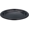 Genuine Joe 9" Round Plastic Plates - 125 / Pack - Serving - Disposable - 9" Diameter - Black - Plastic Body - 4 / Carton