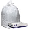 Genuine Joe Low Density White Can Liners - 60 gal Capacity - 38" Width x 58" Length - 0.90 mil (23 Micron) Thickness - Low Density - White - 100/Carto