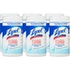 Lysol Disinfecting Wipes - Crisp Linen Scent - 7" Length x 7.25" Width - 80 / Canister - 6 / Carton - Disinfectant, Pre-moistened, Deodorize, Antibact