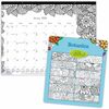 Blueline DoodlePlan Desk Pad - Botanica - Julian - Monthly - January 2022 till December 2022 - 1 Month Single Page Layout - Desk Pad - White - Chipboa