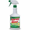 Spray Nine Heavy-Duty Cleaner/Degreaser w/Disinfectant - 32 fl oz (1 quart)Bottle - 12 / Carton - Disinfectant, Water Based, Petroleum Free, Antibacte