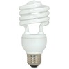Satco 18-watt T2 Spiral CFL Bulb - 18 W - 75 W Incandescent Equivalent Wattage - 120 V AC - 1200 lm - Spiral - T2 Size - White Light Color - E26 Base 