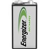 Energizer 9-Volt Recharge Batteries, 1-Packs - For Multipurpose - Battery Rechargeable - 9V - 175 mAh - 8.4 V DCsapceShelf Life - 24 / Carton