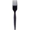 Dixie Medium-weight Disposable Forks Grab-N-Go by GP Pro - 100 / Box - 10/Carton - Fork - 1000 x Fork - Black