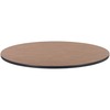 Lorell Classroom Activity Tabletop - For - Table TopHigh Pressure Laminate (HPL) Round, Medium Oak Top x 1.13" Table Top Thickness x 48" Table Top Dia