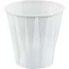 Solo 3.5 oz Treated Paper Souffle Portion Cups - 100 / Pack - 50 / Carton - White - Paper - Medicine