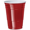 Solo Plastic Cold Party Cups - 16 fl oz - 50 / Pack - Red - Plastic, Polystyrene - Cold Drink, Party