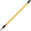 Rubbermaid Commercial 4'-8' Quick Connect Extension Pole - 96" Length - 1.40" Diameter - Yellow - Aluminum - 6 / Carton