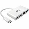 Tripp Lite by Eaton USB-C Multiport Adapter - HDMI, USB 3.x (5Gbps) Hub Port, Gigabit Ethernet, 60W PD Charging, HDCP, White - for Notebook/Tablet PC/