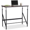 Safco Laminate Tabletop Standing-Height Desk - Melamine Laminate Rectangle, Walnut Top - Powder Coated Base - Adjustable Height - 38" to 50" Adjustmen