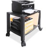 Kantek Mobile 2-Shelf Printer/Fax Stand - 75 lb Load Capacity - 2 x Shelf(ves) - 14" Height x 13.3" Width - Floor - Black