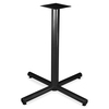 Lorell Hospitality 42" Bistro-Height Tabletop X-leg Base - Black X-shaped Base - 40.75" Height x 36" Width - Assembly Required - 1 Each