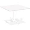 Lorell Hospitality Collection Tabletop - For - Table TopHigh Pressure Laminate (HPL) Square, White Top x 36" Table Top Width x 36" Table Top Depth x 1