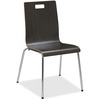 Lorell Bentwood Cafe Chairs - Steel Frame - Espresso - Plywood, Bentwood - 2 / Carton