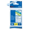 Brother P-Touch TZe Laminated Tape - 15/32" Width - Pastel Blue, Clear - 1 Each