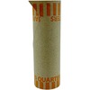 PAP-R Tubular Coin Wrap - 25¢ Denomination - Durable, Burst Resistant, Crimped, Pre-formed - 57 lb Basis Weight - Paper - Orange