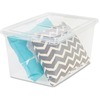 IRIS Deep Modular Snap-tight Lid Clear Box - External Dimensions: 24" Length x 16.3" Width x 14" Height - 17 gal - Stackable - Clear - For Blanket, Co