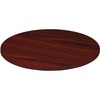 Lorell Chateau Series Round Conference Tabletop - 48" - Reeded Edge - Finish: Mahogany Laminate
