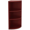 Lorell Essentials Series Mahogany Laminate Desking - 36" Height x 14.8" Width x 14.8" Depth - Floor - Mahogany - Laminate, Polyvinyl Chloride (PVC) - 