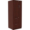 Lorell Essentials/Revelance Tall Storage Cabinet - 23.6" x 23.6"65.6" Cabinet, 0.5" Compartment - 2 x Storage Drawer(s) - 1 Door(s) - Finish: Mahogany