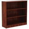 Lorell Cherry Laminate Bookcase - 36" Height x 36" Width x 12" Depth - Sturdy, Adjustable Feet, Adjustable Shelf - Cherry - Laminate - 1 Each