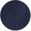 Flagship Carpets Classic Solid Color 6' Round Rug - Traditional - 72" Diameter - Circle - Navy - Nylon