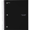 Five Star Wirebound Black 5-subject Notebook - 200 Sheets - Wire Bound - Wide Ruled - 3 Hole(s) - 8" x 10 1/2" - BlackPlastic Cover - Perforated, Wate