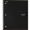 Five Star College Ruled 1-subject Notebook - 100 Sheets - Wire Bound - Wide Ruled - 8" x 11" - BlackPlastic Cover - 1 Each