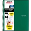 Five Star Wirebound College Rule 5 - subject Notebook - Letter - 200 Sheets - Wire Bound - College Ruled - Letter - 8 1/2" x 11" - Green Cover - 1 Eac