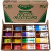 Crayola 8-Color Crayons/Markers Combo Classpack - Assorted Ink - Assorted Wax - 256 / Box
