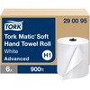 Tork Matic Hand Towel Roll White H1 - Tork Matic Soft Hand Towel Roll, White, Advanced, H1, Long-Lasting, High Absorbency, High Capacity, 1-Ply, 6 Rol