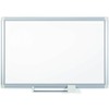 MasterVision Dry-erase Magnetic Planning Board - Pure White, Aluminum - Porcelain - 48" Height x 72" Width - Magnetic, Accessory Tray, Dry Erase Surfa