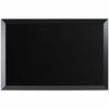 MasterVision Kamashi 4'x3' Black Wet Erase Board - 36" (3 ft) Width x 48" (4 ft) Height - Lacquered Steel Surface - Black Wood Frame - Rectangle - Mag