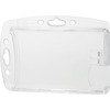 DURABLE&reg; Shell Style Dual ID-Card Holder - 2-1/10" x 3-1/4" - Enclosed - Plastic - Transparent - 10 / Box