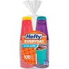 Hefty Everyday 16 oz Disposable Party Cups - 100 / Pack - Assorted Bright - Cold Drink, Party