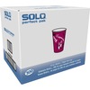 Solo 10 oz Bistro Design Hot Cups - Round - 300 / Carton - Maroon - Poly Paper - Hot Drink, Coffee, Tea, Cocoa