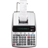 Canon MP11DX 2-Color Printing Calculator - Dual Color Print - Clock, Calendar, Built-in Memory, Date/Time Display - 12 Digits - 3.1" x 8.2" x 12" - Si