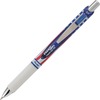 EnerGel EnerGel Stars & Stripes Liquid Gel Pens - 0.7 mm Pen Point Size - Retractable - Black - 5 / Pack