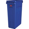 Rubbermaid Commercial Slim Jim 23-Gallon Vented Waste Container - 23 gal Capacity - Handle, Durable, Recyclable - 30" Height x 22" Width x 11" Depth -