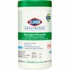 Clorox Healthcare Hydrogen Peroxide Cleaner Disinfectant Wipes - 95 / Canister - 1 Each - Pre-moistened, Disinfectant, Deodorize, Anti-bacterial - Whi