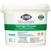 Clorox Healthcare Hydrogen Peroxide Cleaner Disinfectant Wipes - 185 / Bucket - 1 Each - Pre-moistened, Disinfectant, Deodorize, Anti-bacterial - Whit