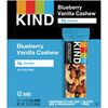 KIND Blueberry Vanilla Cashew Nut Bars - Trans Fat Free, High-fiber, Low Sodium, Dairy-free, Gluten-free, Peanut-free - Blueberry Vanilla Cashew - 1.4