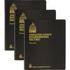 Dome Bookkeeping Record Book - 128 Sheet(s) - Wire Bound - 8.75" x 11.25" Sheet Size - Brown Cover - Recycled - 3 / Bundle