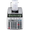 Canon P23-DHV-3 12-digit Printing Calculator - Clock, Calendar, Decimal Point Selector Switch, Sign Change - 2.2" x 6.4" x 9.1" - Silver - 1 Each