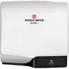 World Dryer SLIMdri Automatic Hand Dryer - 11.4" Width x 3.9" Depth x 10.7" Height - 1 Each - White - Aluminum