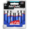 Rayovac Alkaline D Batteries - For Multipurpose - DsapceShelf Life - 4 / Pack