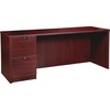 Lorell Prominence 2.0 Left-Pedestal Credenza - 72" x 24"29" , 1" Top - 2 x File Drawer(s) - Single Pedestal on Left Side - Band Edge - Material: Parti